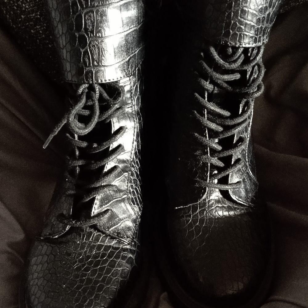 Target Black Combat Boots